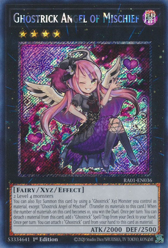 Ghostrick Angel of Mischief [RA01-EN036] Platinum Secret Rare | Chromatic Games