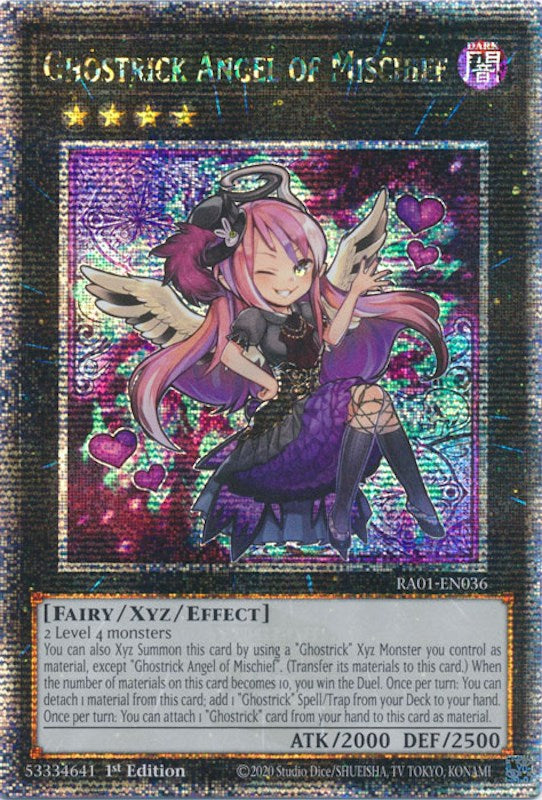 Ghostrick Angel of Mischief [RA01-EN036] Quarter Century Secret Rare | Chromatic Games