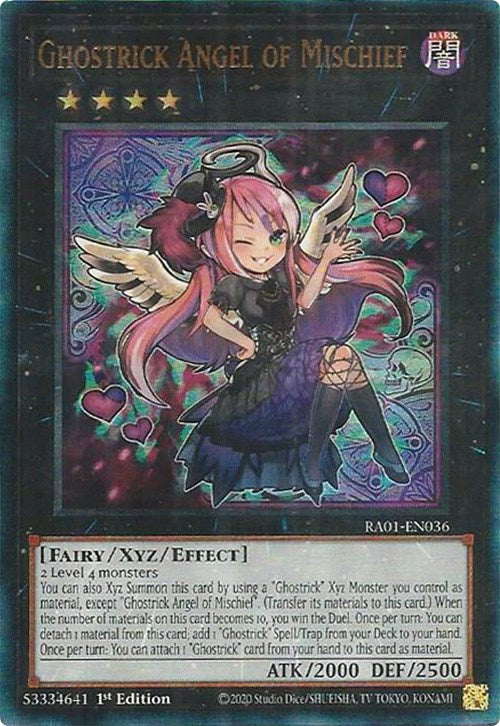 Ghostrick Angel of Mischief [RA01-EN036] Prismatic Ultimate Rare | Chromatic Games