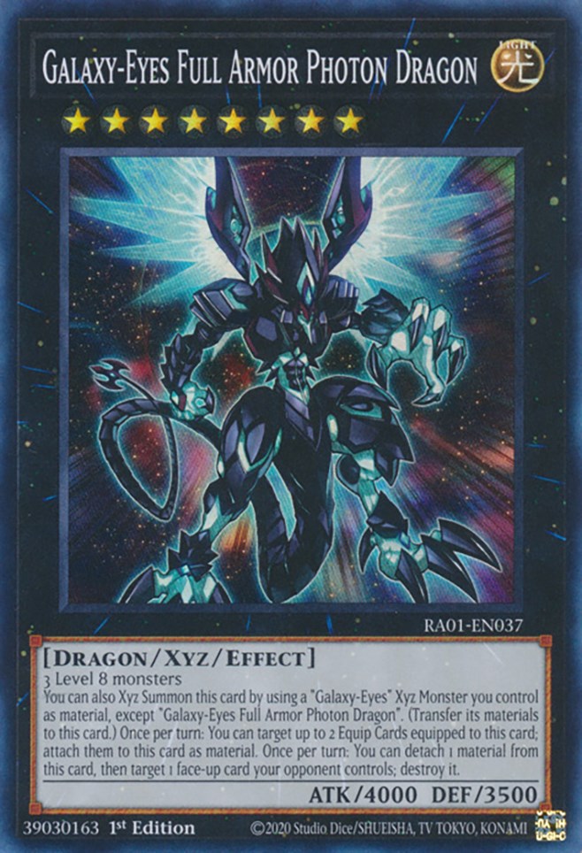 Galaxy-Eyes Full Armor Photon Dragon [RA01-EN037] Super Rare | Chromatic Games