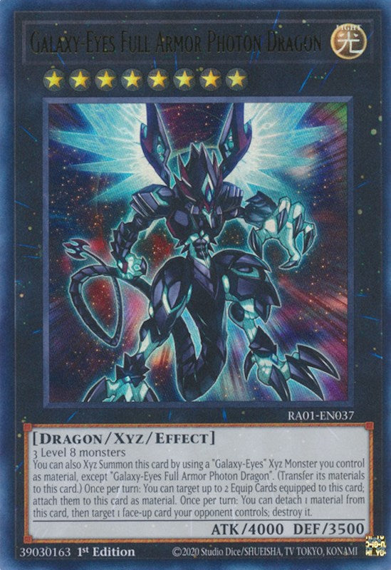 Galaxy-Eyes Full Armor Photon Dragon [RA01-EN037] Ultra Rare | Chromatic Games