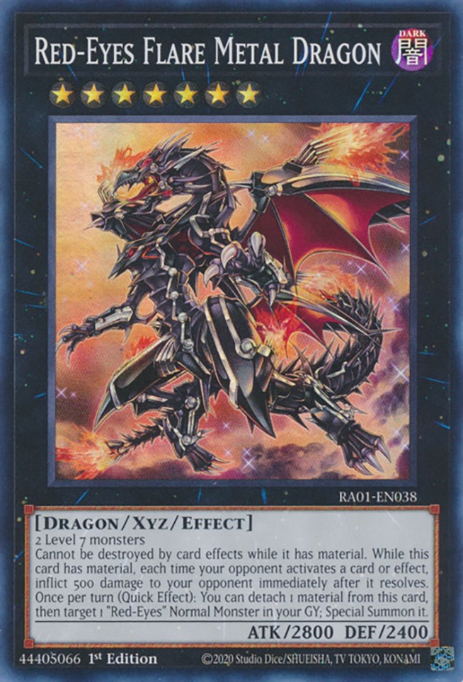 Red-Eyes Flare Metal Dragon [RA01-EN038] Super Rare | Chromatic Games