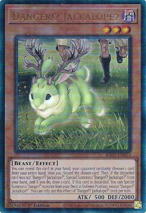 Danger!? Jackalope? [RA01-EN013] Prismatic Ultimate Rare | Chromatic Games