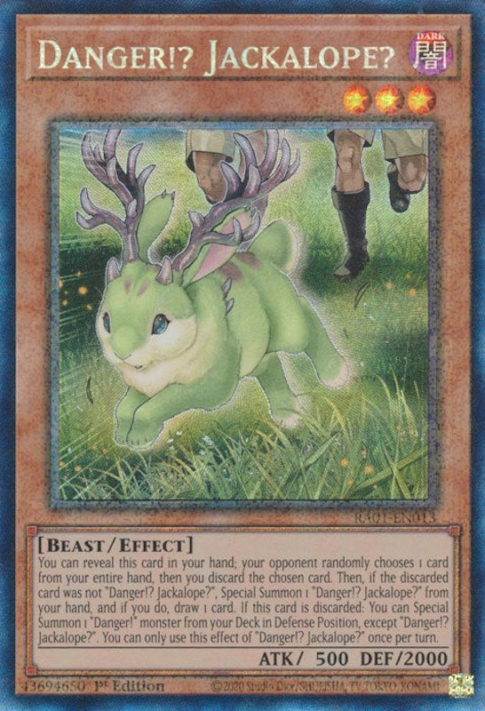 Danger!? Jackalope? [RA01-EN013] Prismatic Collector's Rare | Chromatic Games