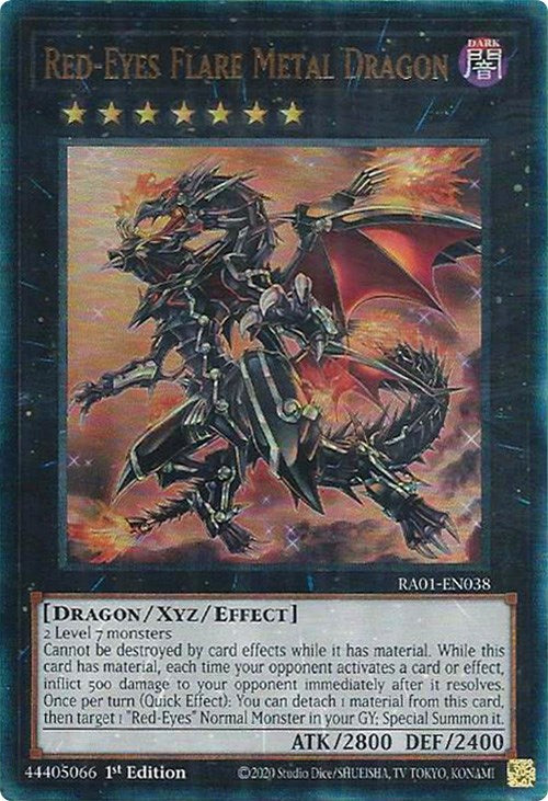 Red-Eyes Flare Metal Dragon [RA01-EN038] Prismatic Ultimate Rare | Chromatic Games