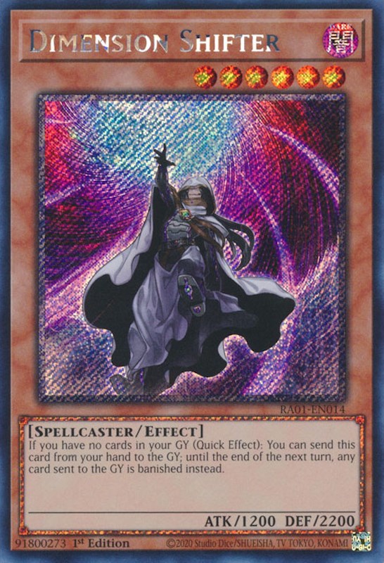 Dimension Shifter [RA01-EN014] Platinum Secret Rare | Chromatic Games