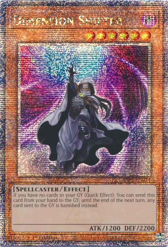 Dimension Shifter [RA01-EN014] Quarter Century Secret Rare | Chromatic Games