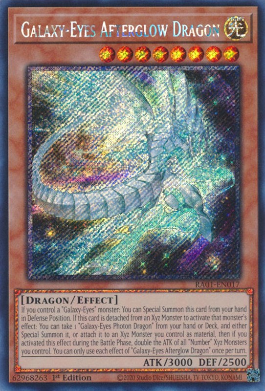 Galaxy-Eyes Afterglow Dragon [RA01-EN017] Platinum Secret Rare | Chromatic Games