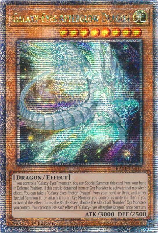 Galaxy-Eyes Afterglow Dragon [RA01-EN017] Quarter Century Secret Rare | Chromatic Games