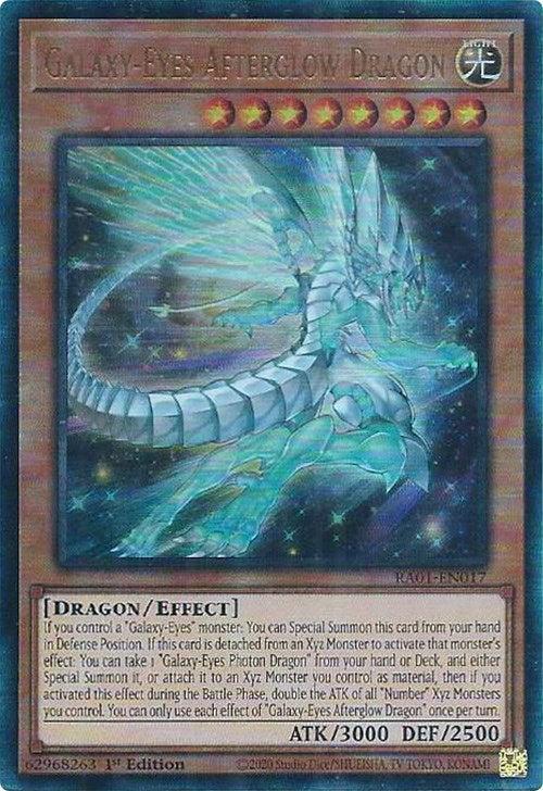 Galaxy-Eyes Afterglow Dragon [RA01-EN017] Prismatic Ultimate Rare | Chromatic Games