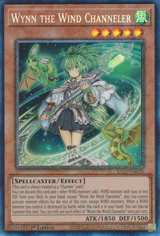 Wynn the Wind Channeler [RA01-EN018] Prismatic Collector's Rare | Chromatic Games