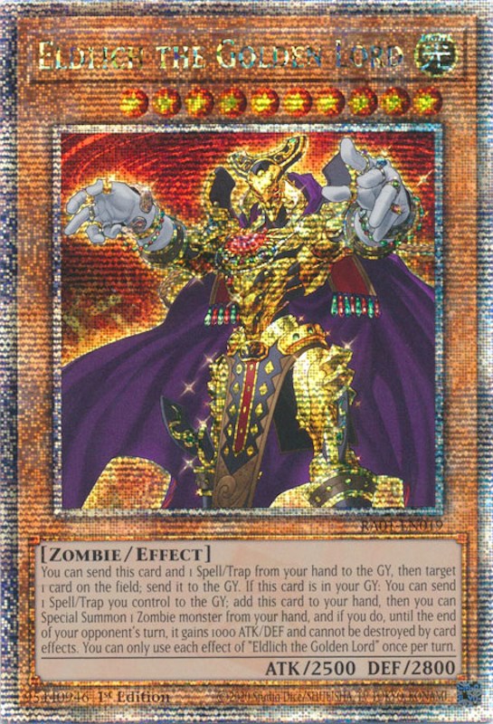 Eldlich the Golden Lord [RA01-EN019] Quarter Century Secret Rare | Chromatic Games