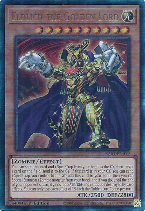 Eldlich the Golden Lord [RA01-EN019] Prismatic Ultimate Rare | Chromatic Games