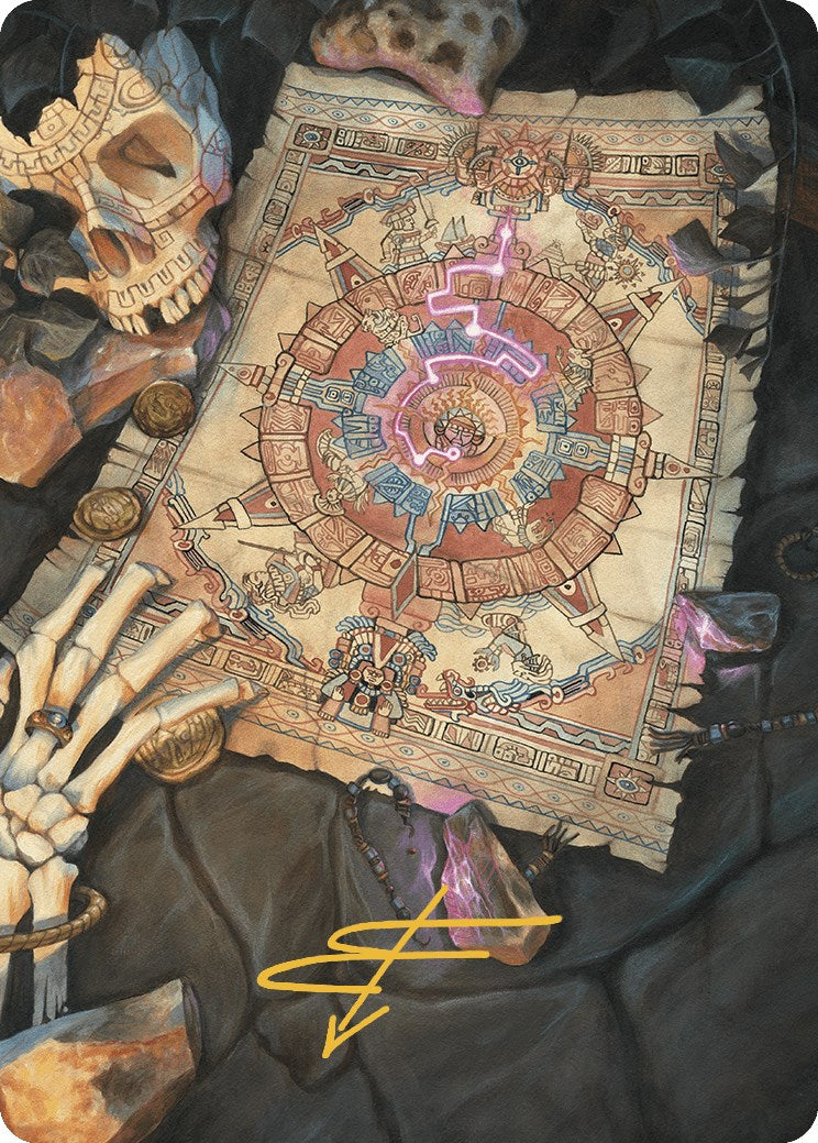 Map Token Art Card (Gold-Stamped Signature) [The Lost Caverns of Ixalan Art Series] | Chromatic Games