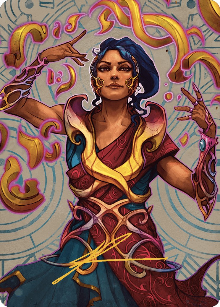 Saheeli, the Sun's Brilliance Art Card (Gold-Stamped Signature) [The Lost Caverns of Ixalan Art Series] | Chromatic Games