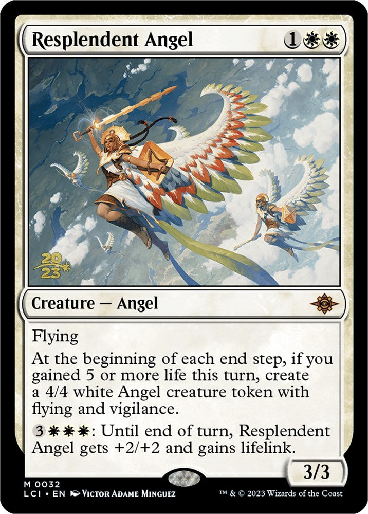 Resplendent Angel (LCI) [The Lost Caverns of Ixalan Prerelease Cards] | Chromatic Games