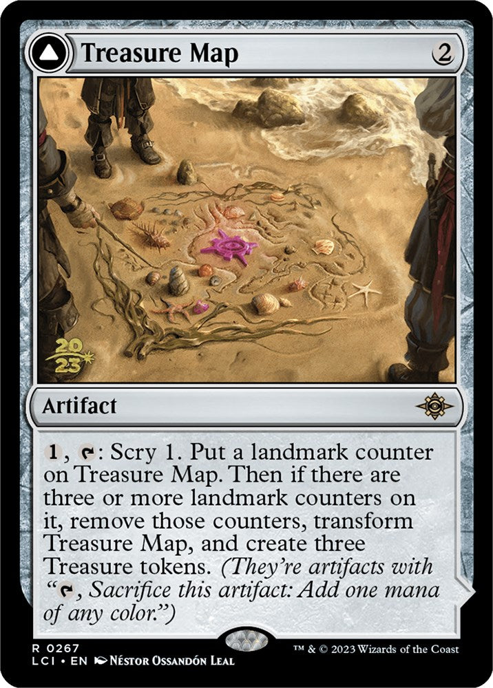 Treasure Map // Treasure Cove [The Lost Caverns of Ixalan Prerelease Cards] | Chromatic Games