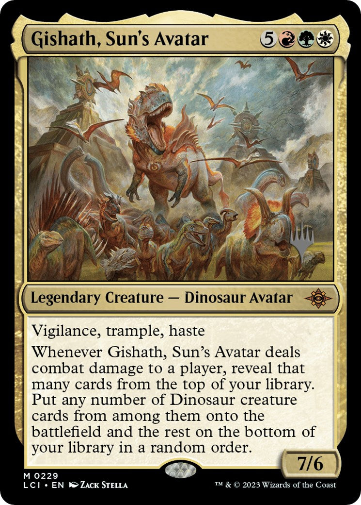 Gishath, Sun's Avatar (Promo Pack) [The Lost Caverns of Ixalan Promos] | Chromatic Games