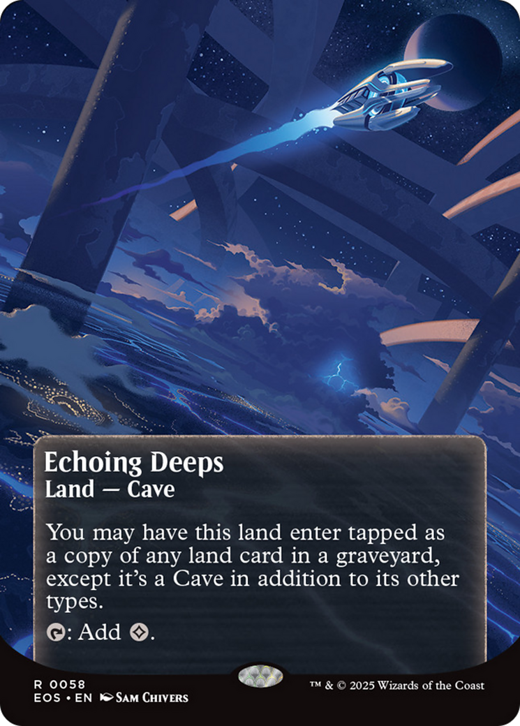 Echoing Deeps (0058) (Borderless) [Edge of Eternities: Stellar Sights] | Chromatic Games