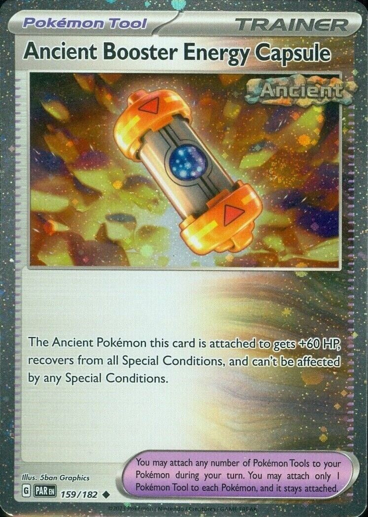 Ancient Booster Energy Capsule (159/182) (Cosmos Holo) [Scarlet & Violet: Paradox Rift] | Chromatic Games