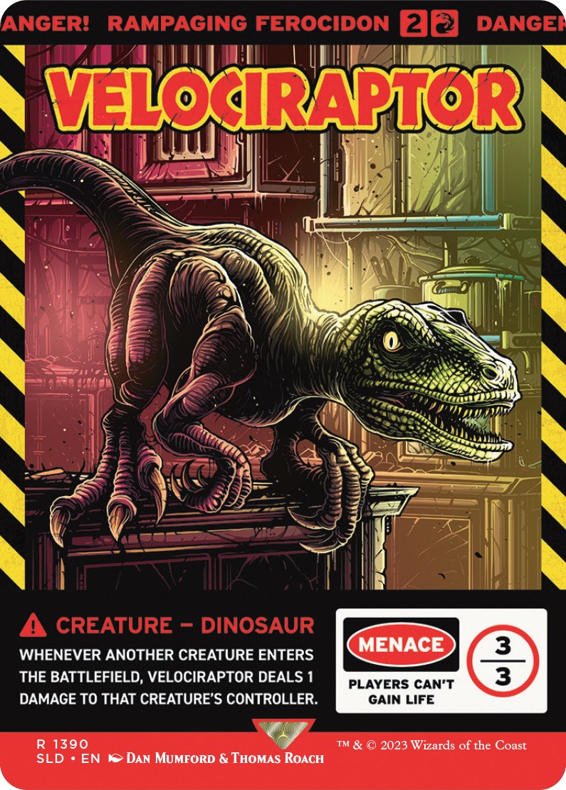 Velociraptor - Rampaging Ferocidon [Secret Lair Drop Series] | Chromatic Games