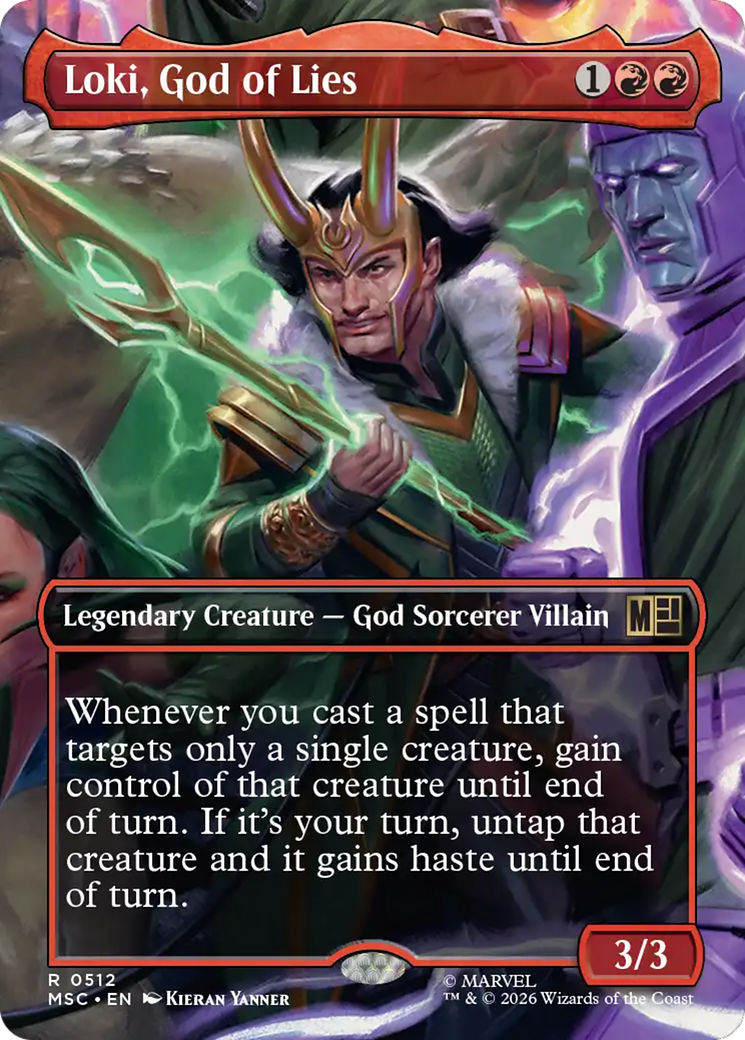 Loki, God of Lies (Borderless) [Marvel Super Heroes Commander] | Chromatic Games