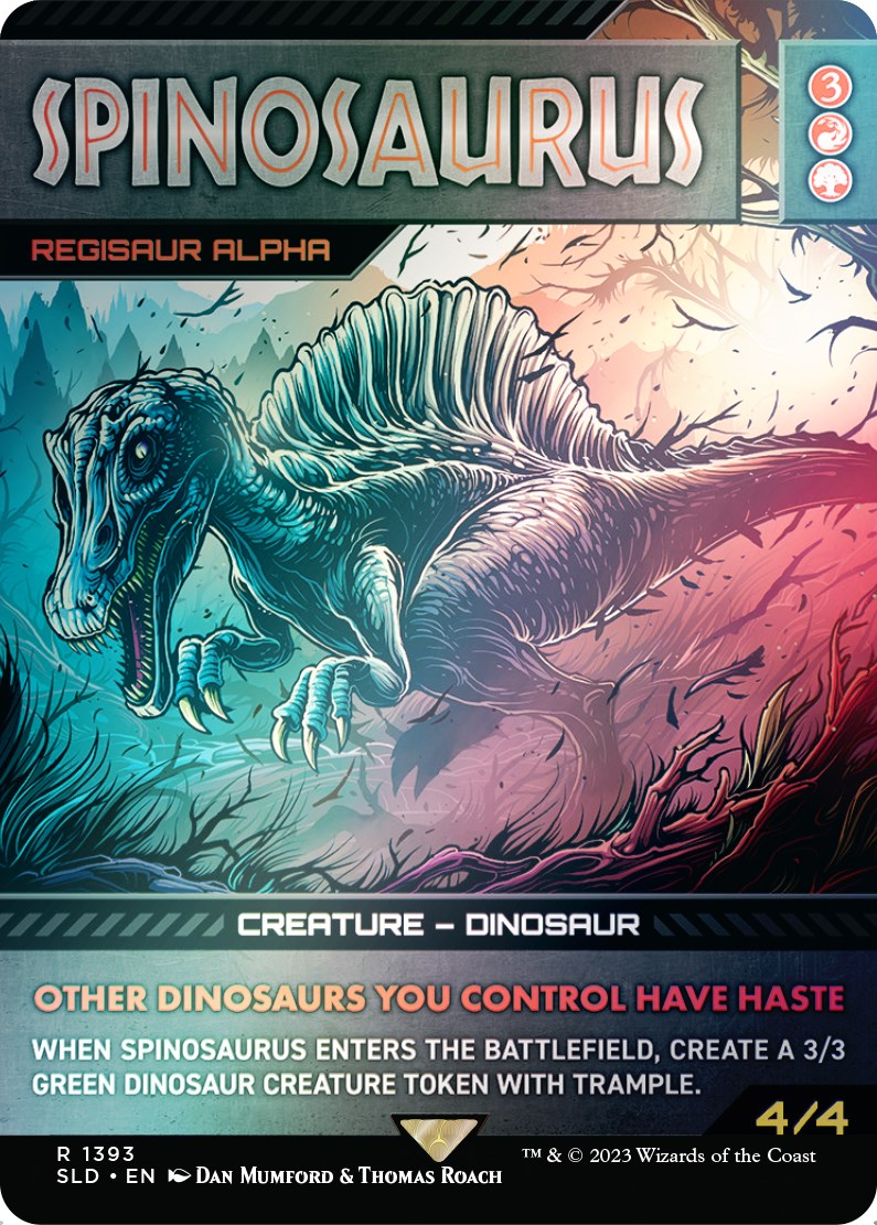 Spinosaurus - Regisaur Alpha (Rainbow Foil) [Secret Lair Drop Series] | Chromatic Games