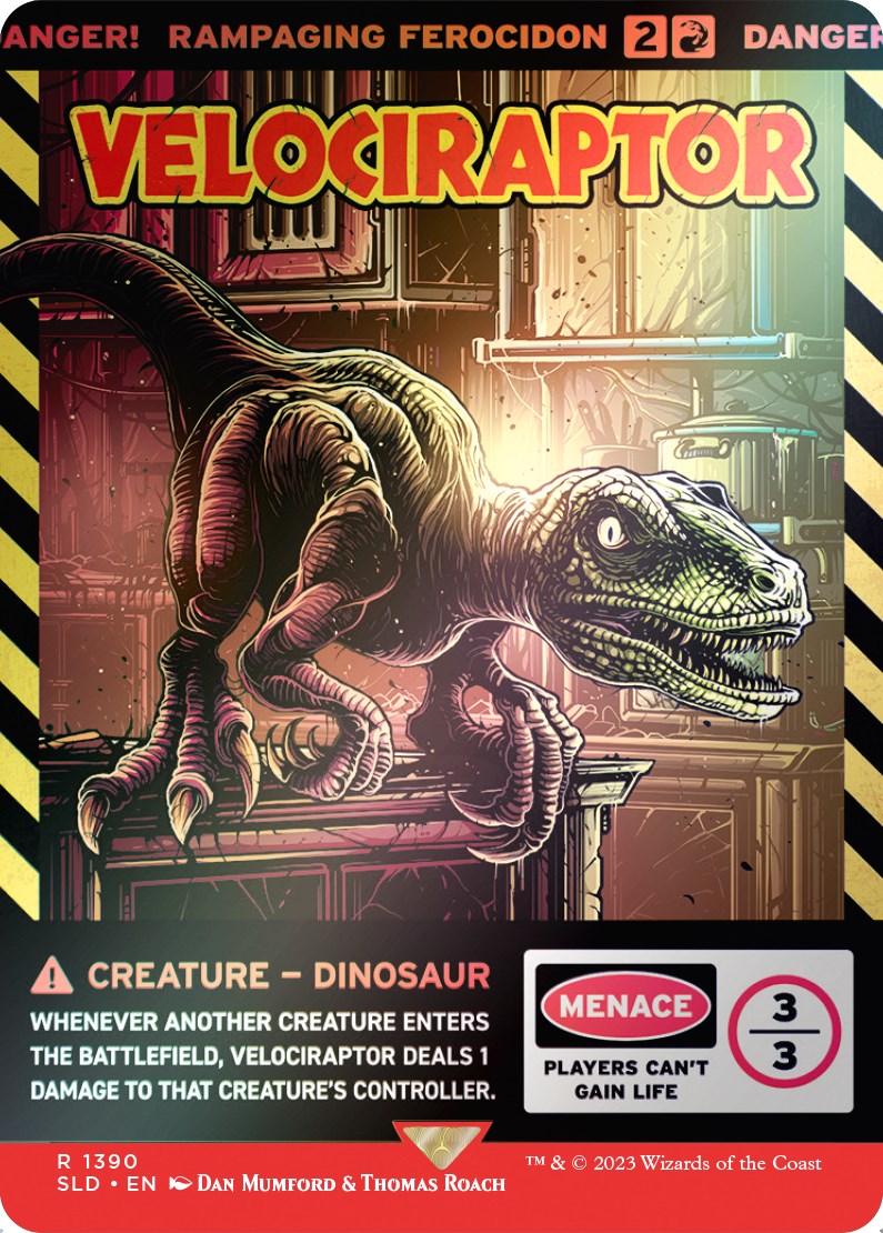 Velociraptor - Rampaging Ferocidon (Rainbow Foil) [Secret Lair Drop Series] | Chromatic Games