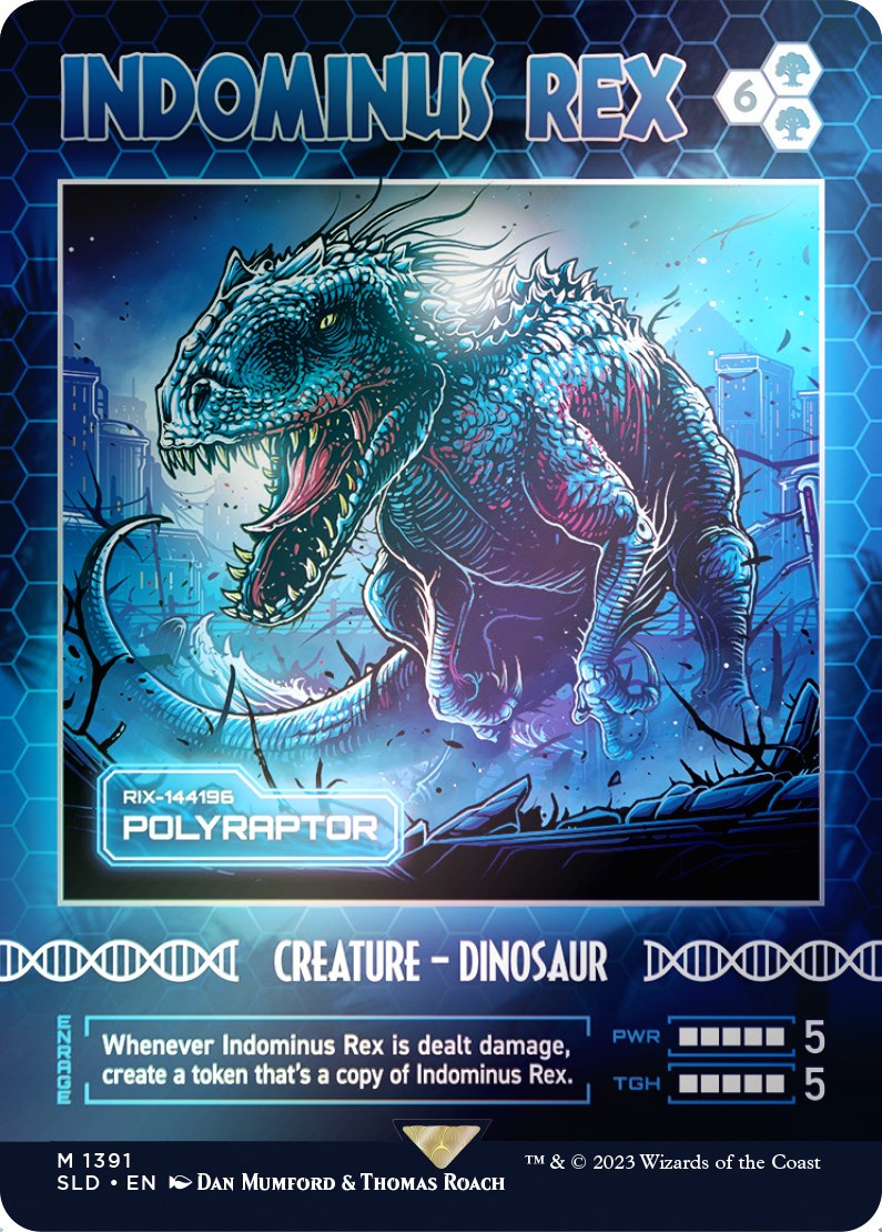 Indominus Rex - Polyraptor (Rainbow Foil) [Secret Lair Drop Series] | Chromatic Games