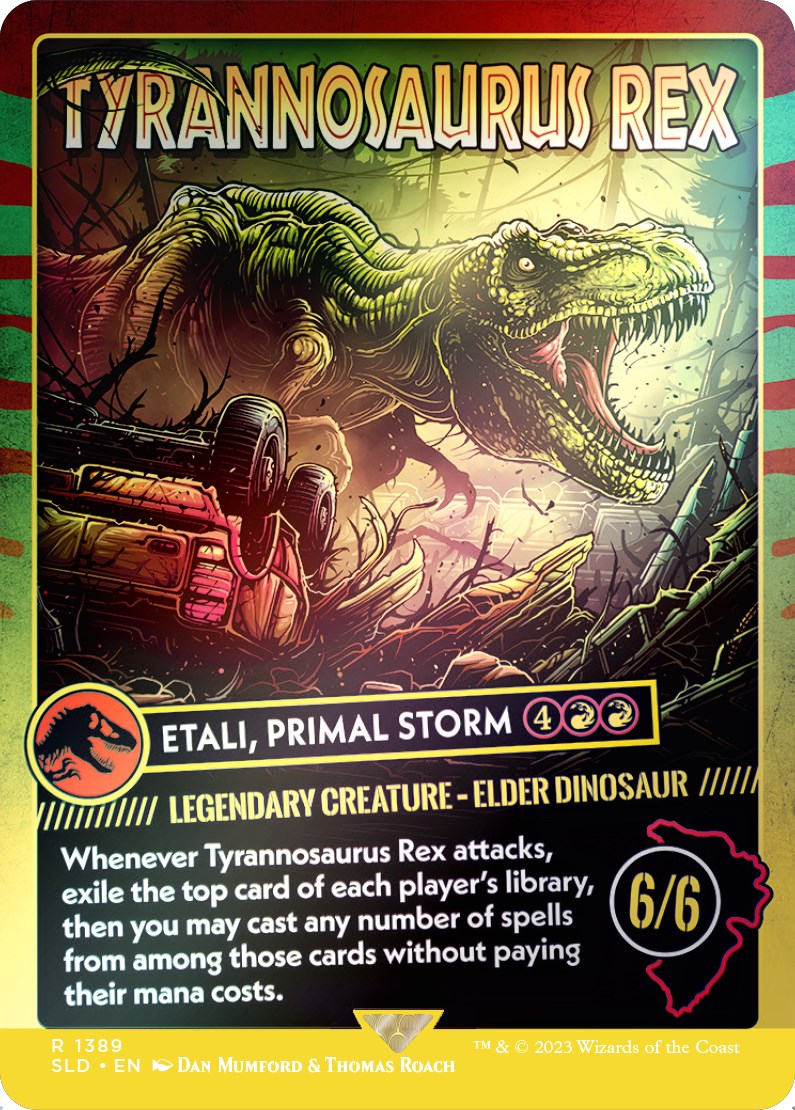 Tyrannosaurus Rex - Etali, Primal Storm (Rainbow Foil) [Secret Lair Drop Series] | Chromatic Games