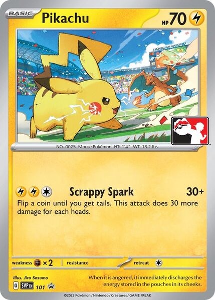 Pikachu (101) (Play Pokemon Promo) [League & Championship Cards] | Chromatic Games