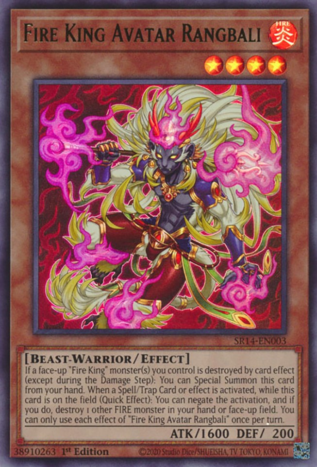Fire King Avatar Rangbali [SR14-EN003] Ultra Rare | Chromatic Games