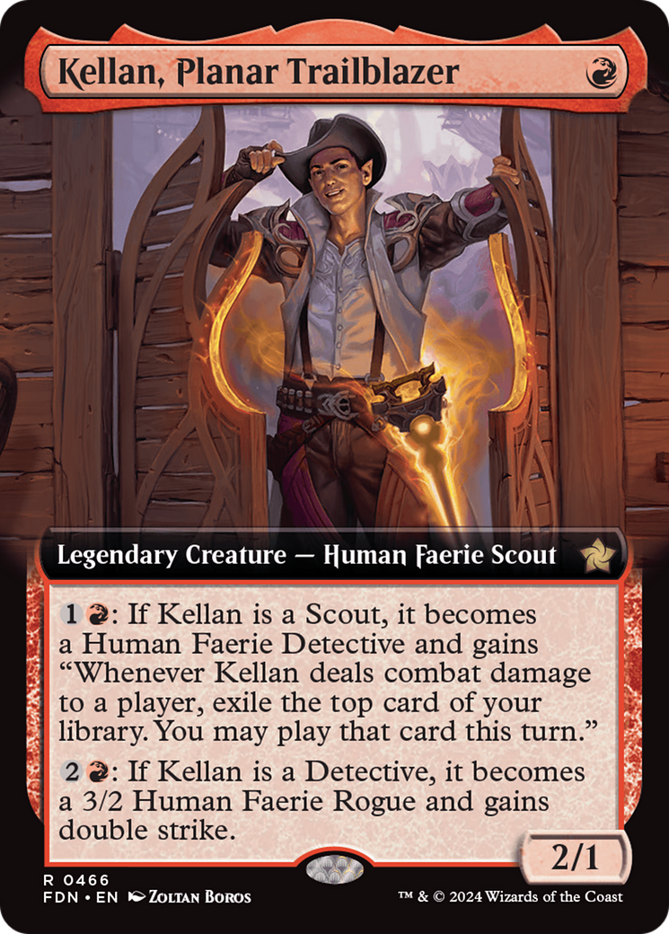 Kellan, Planar Trailblazer (Extended Art) [Foundations] | Chromatic Games