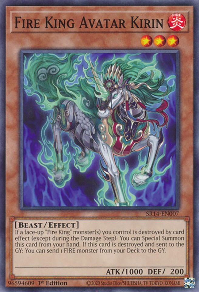 Fire King Avatar Kirin [SR14-EN007] Common | Chromatic Games