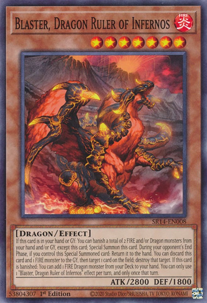 Blaster, Dragon Ruler of Infernos [SR14-EN008] Common | Chromatic Games