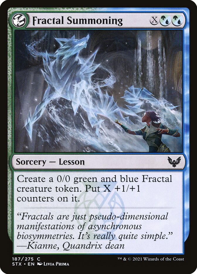 Fractal Summoning 187 (Strixhaven: School of Mages)  | Chromatic Games