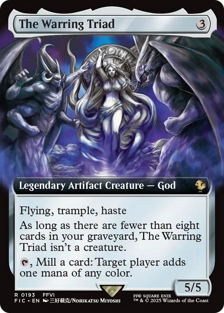 The Warring Triad (Extended Art) [FINAL FANTASY Commander] | Chromatic Games