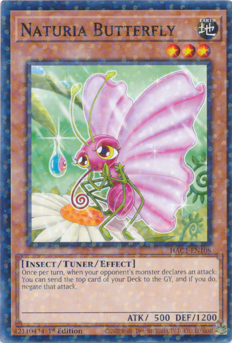 Naturia Butterfly (Duel Terminal) [HAC1-EN108] Common | Chromatic Games