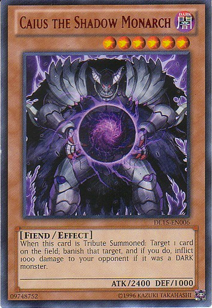 Caius the Shadow Monarch (Red) [DL15-EN006] Rare | Chromatic Games