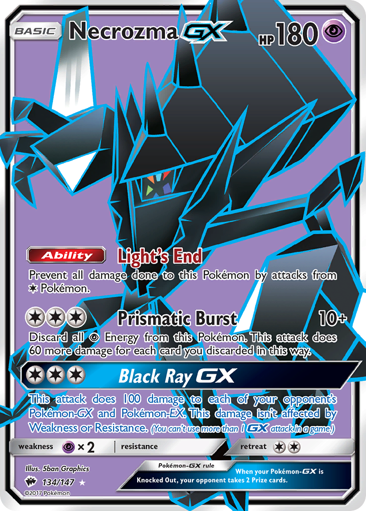 Necrozma GX (134/147) [Sun & Moon: Burning Shadows] | Chromatic Games