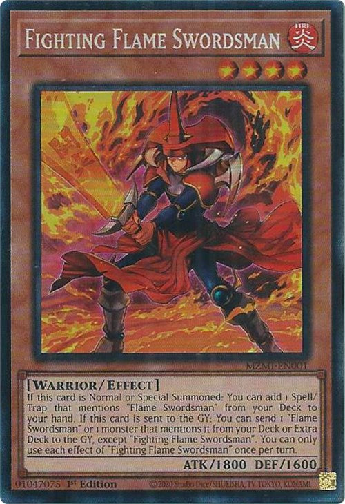 Fighting Flame Swordsman (CR) [MZMI-EN001] Collector's Rare | Chromatic Games