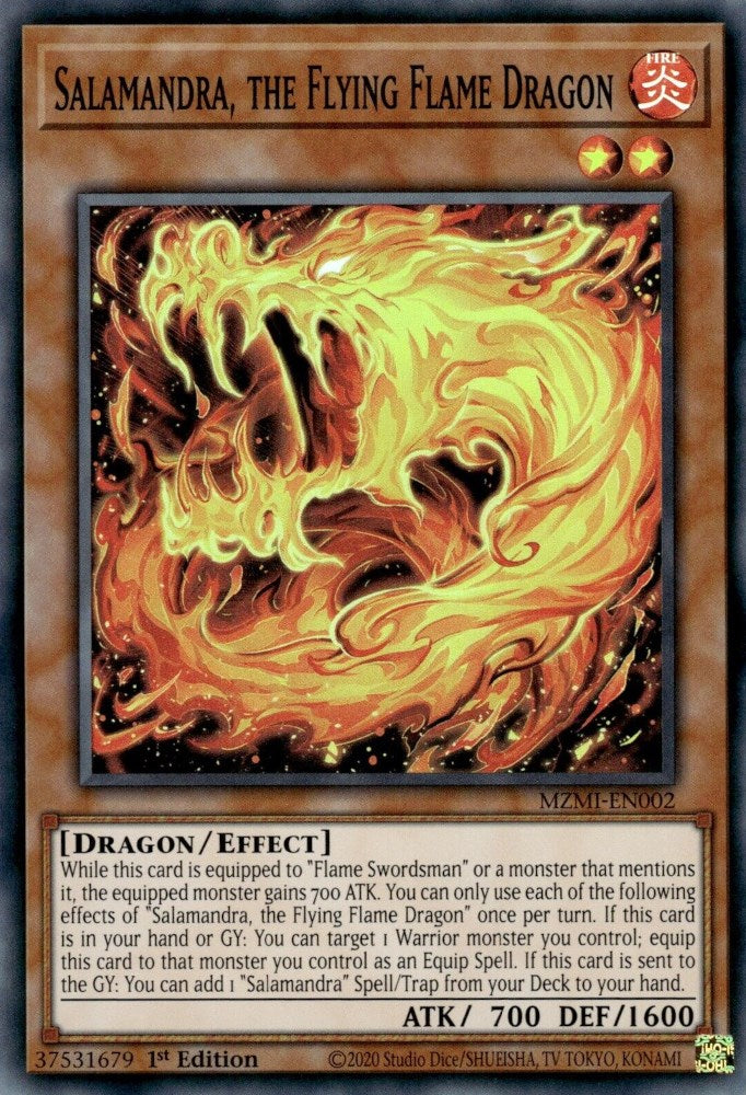 Salamandra, the Flying Flame Dragon [MZMI-EN002] Super Rare | Chromatic Games