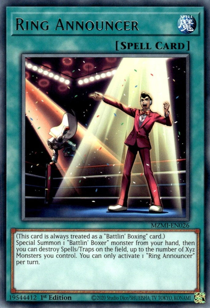 Ring Announcer [MZMI-EN026] Rare | Chromatic Games