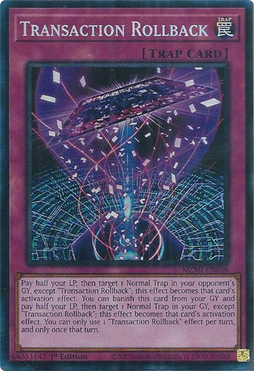 Transaction Rollback (CR) [MZMI-EN038] Collector's Rare | Chromatic Games