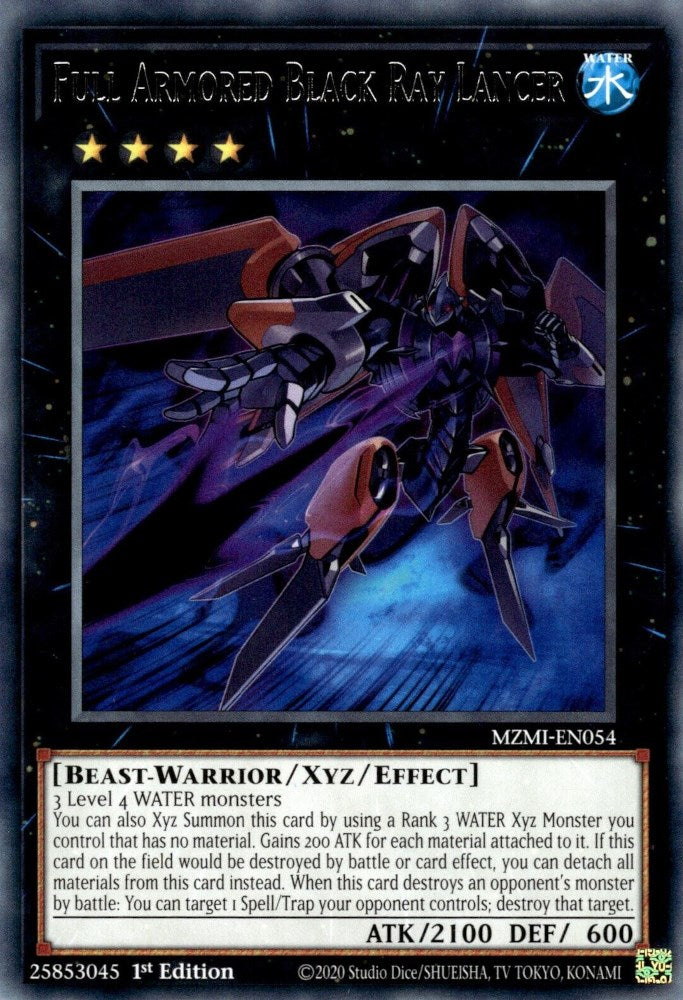 Full Armored Black Ray Lancer [MZMI-EN054] Rare | Chromatic Games