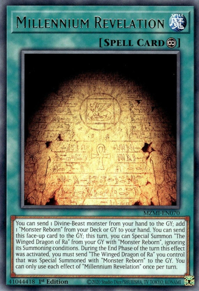 Millennium Revelation [MZMI-EN070] Rare | Chromatic Games