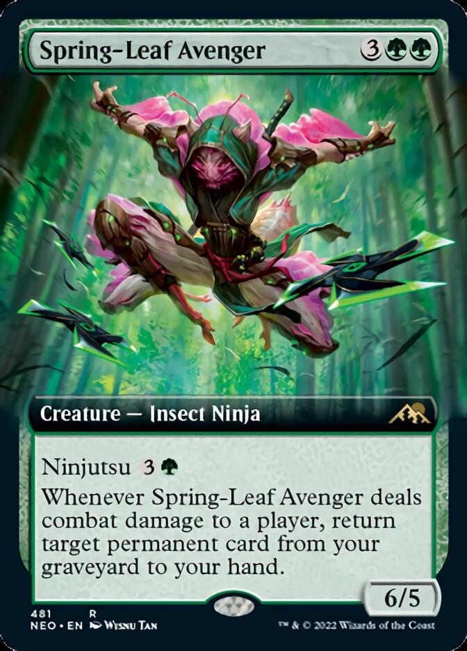 Spring-Leaf Avenger (Extended Art) [Kamigawa: Neon Dynasty] | Chromatic Games