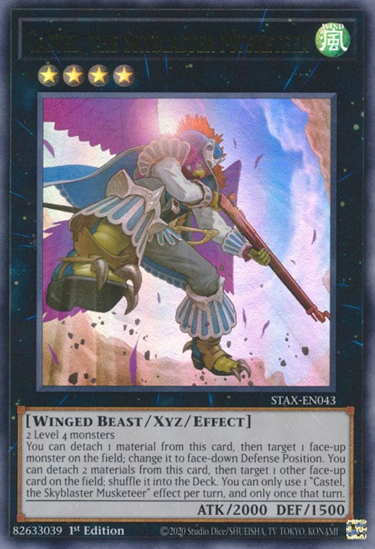 Castel, the Skyblaster Musketeer [STAX-EN043] Ultra Rare | Chromatic Games