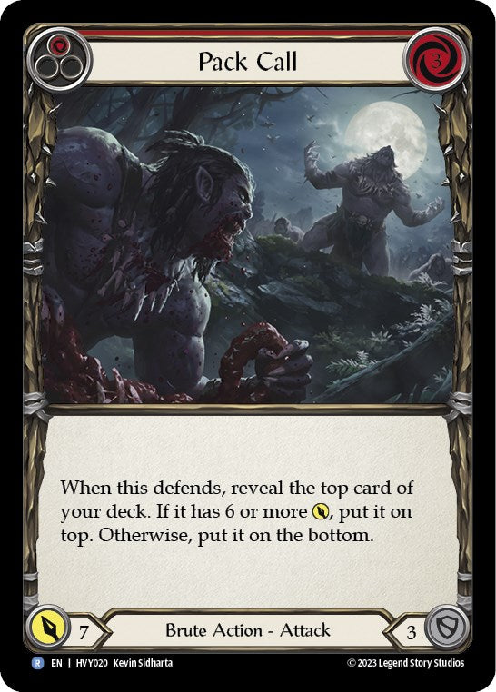 Pack Call (Red) [HVY020] (Heavy Hitters)  Rainbow Foil | Chromatic Games