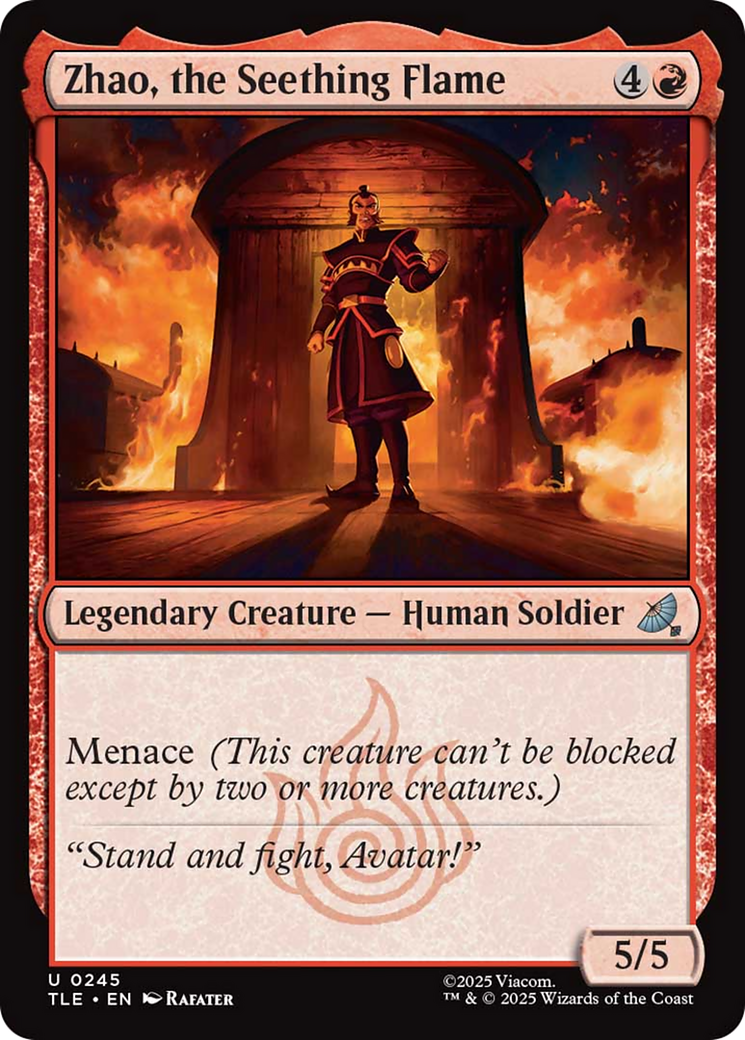Zhao, the Seething Flame [Avatar: The Last Airbender: Eternal-Legal] | Chromatic Games